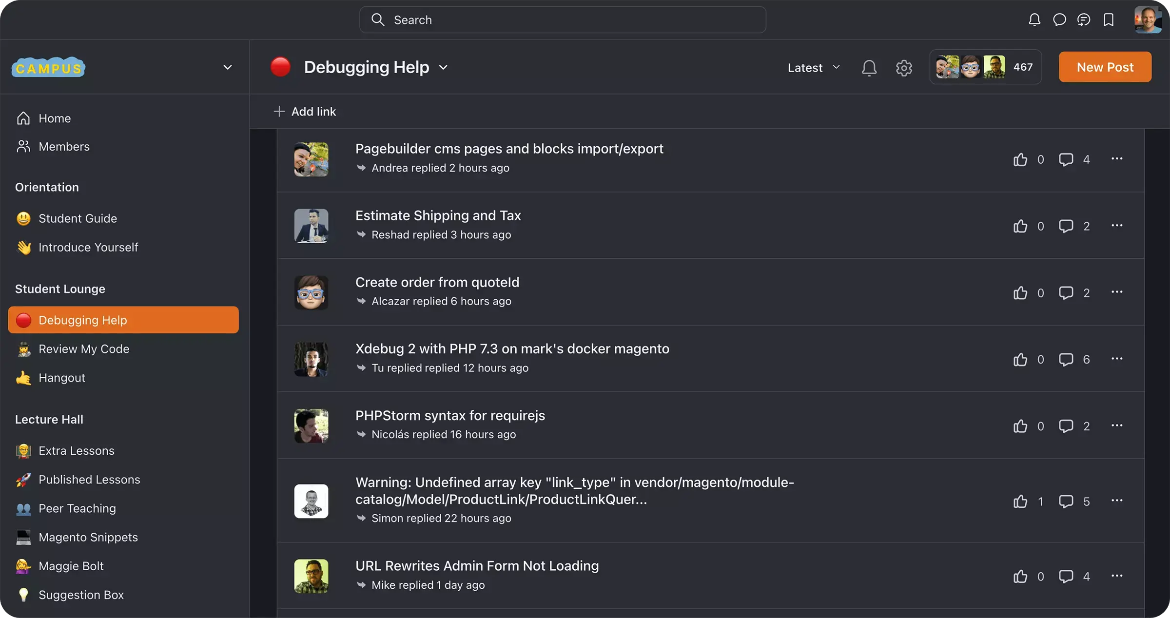 M.academy community platform