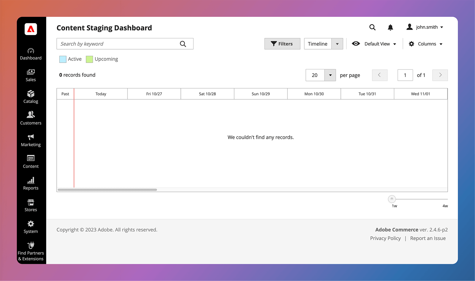 Adobe Commerce Content Staging