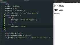 Use a switch statement for conditional logic in PHP