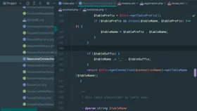 Manage multiple files and folders with tabs and selectors in PhpStorm