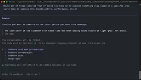 Rewind a coding session in Claude Code
