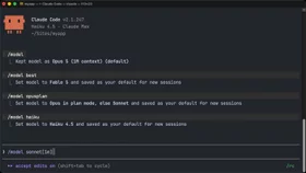 Choose and switch models in Claude Code