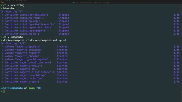 Set up Docker for an existing Magento project