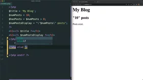 Use alternate if statement syntax in PHP view files