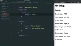 Replace require statements with the Composer class autoloader in PHP