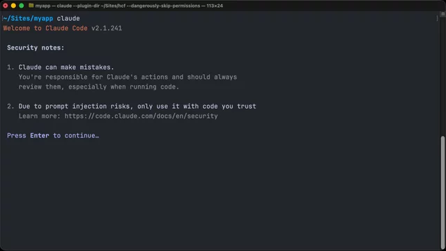 Running Claude Code for the first time