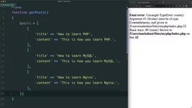Call functions with return values in PHP