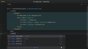 Create HTML documents using DOM API in PHP 8.4