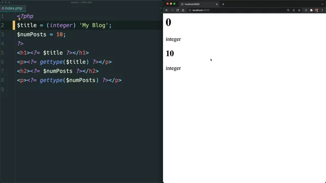 Use type casting