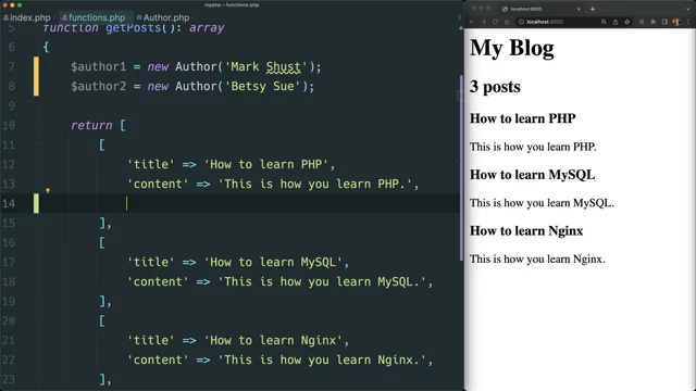 Retrieve public class properties with arrow syntax