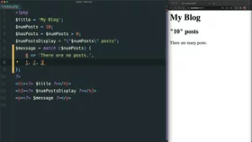 Use a match statement for data checks in PHP