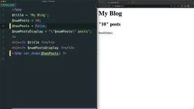 Create a Boolean variable in PHP