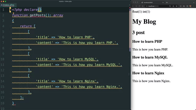 Use type coercion and strict data types