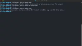 Set developer mode in Magento