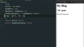 Create a list using an array in PHP