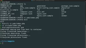 Manage files and folders within Docker containers