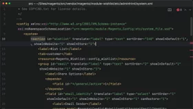 Control system configuration scope visibility with XML in Magento