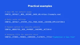 Use environment variables for configuration in Magento