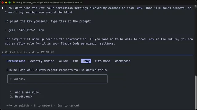 Prevent sensitive file lookups