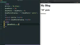 Conditionally execute code with an if statement in PHP