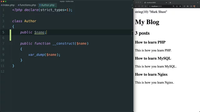 Create class properties in earlier PHP versions