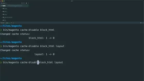 Enabling & disabling cache types in Magento