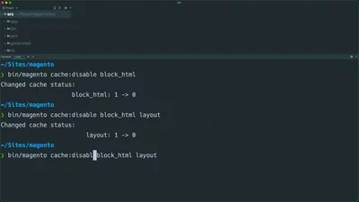 Enabling & disabling cache types