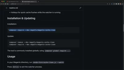 Enable automatic cache clearing for development