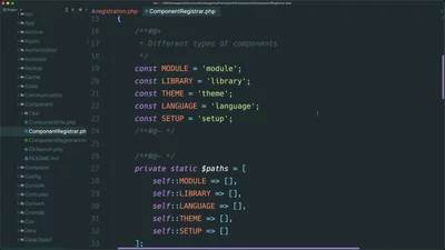 Create a module registration file