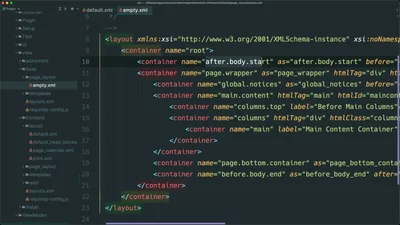 Core layouts and blocks