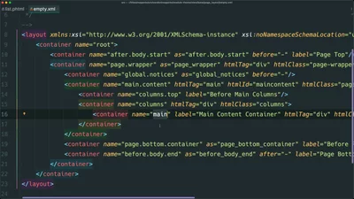 Display a template with a block