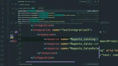 Locate block nodes within layout XML files