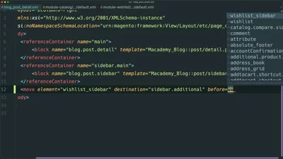 Move blocks on a page