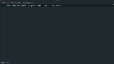 Override and translate template text with i18n