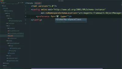Preference a DTO interface to a model