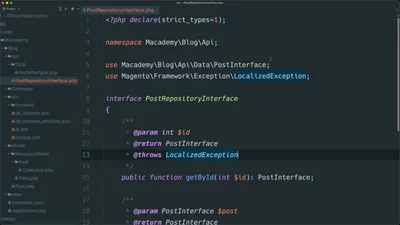 Create a repository interface