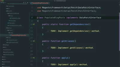 Write a setup patch data script