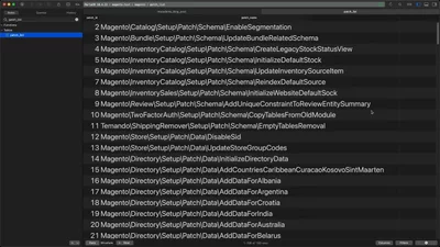 Execute setup patch data scripts