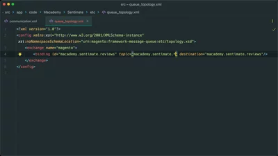 Bind a topic to an exchange