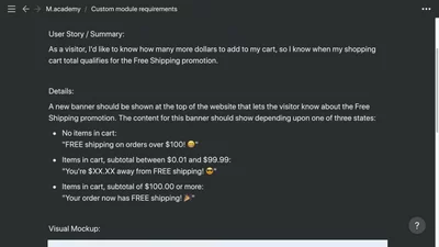 Define custom module requirements