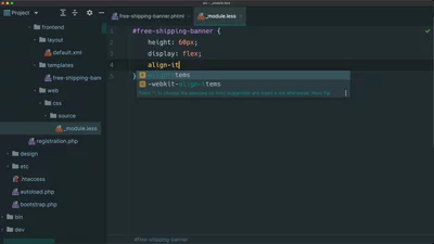 Style a block template