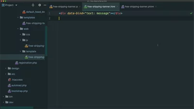 Create a Knockout.js template