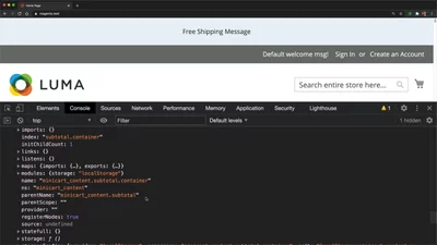 Debug UI components with uiRegistry