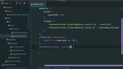 Listen for changes to UI component properties