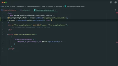 Use a dynamic config value in a UI component
