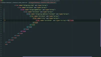 Reorder checkout field positions with XML