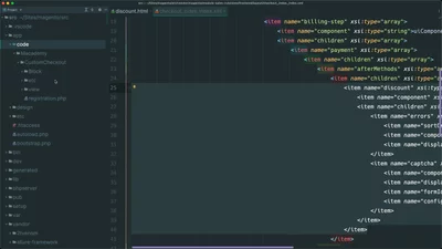Move a component to an existing checkout region