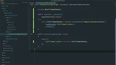 Add a CMS block to the sidebar with a checkout config provider