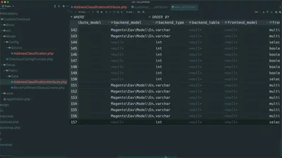 Understand how customer EAV attributes are stored in the database