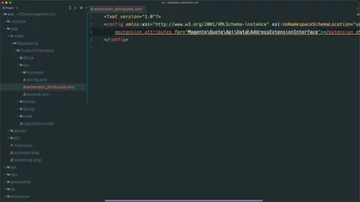 Add a new backend attribute as a shipping address extension attribute